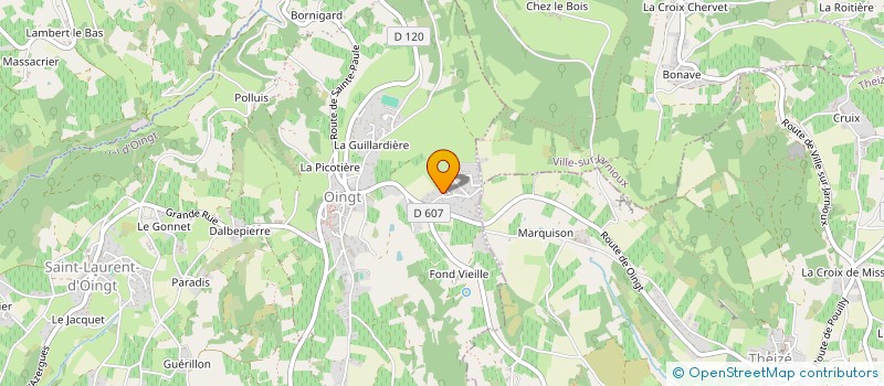 localisation de l'entreprise LE COMPTOIR DES SENIORS à VAL D'OINGT