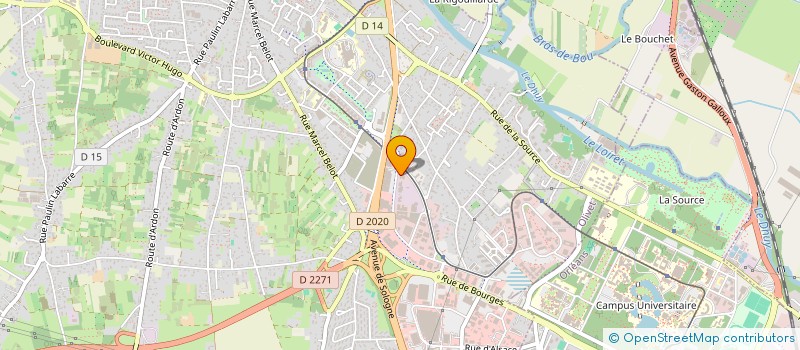 localisation de l'entreprise LE COMPTOIR DES SENTEURS B.B.  OLIVET