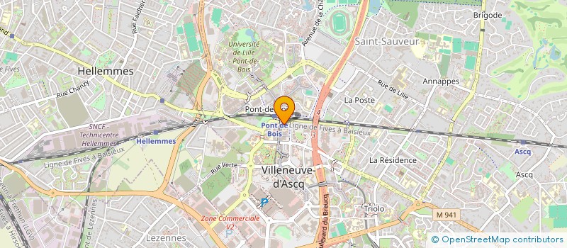 localisation de l'entreprise LE COMPTOIR DES SOLIDARITES à VILLENEUVE-D'ASCQ