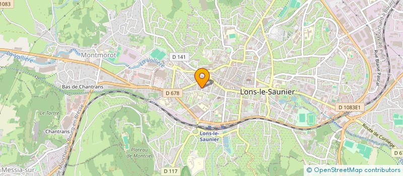 localisation de l'entreprise LE COMPTOIR DES SUBVENTIONS à LONS-LE-SAUNIER