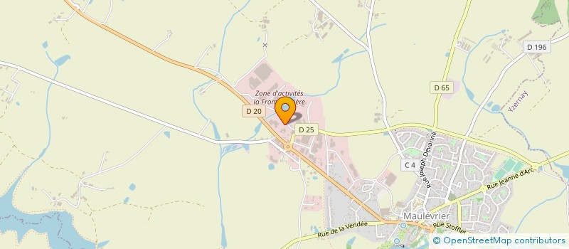 localisation de l'entreprise LE COMPTOIR DES VIANDES BIO à MAULEVRIER