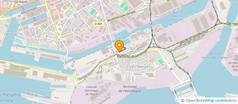 localisation de l'entreprise LE COMPTOIR DOCKS VAUBAN à LE HAVRE