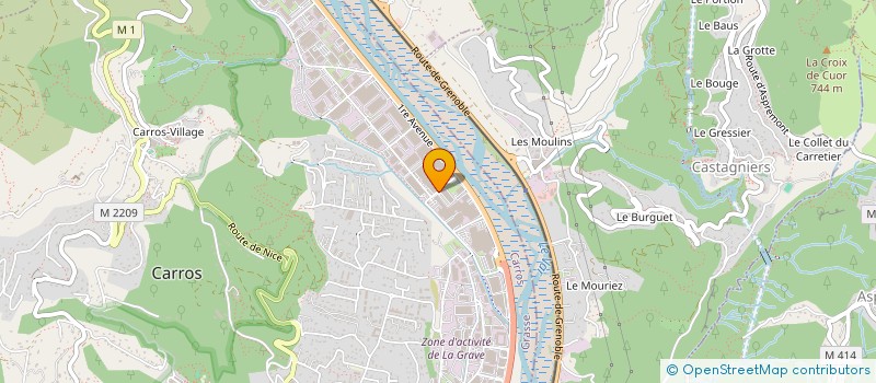 localisation de l'entreprise LE COMPTOIR DU 06 à CARROS