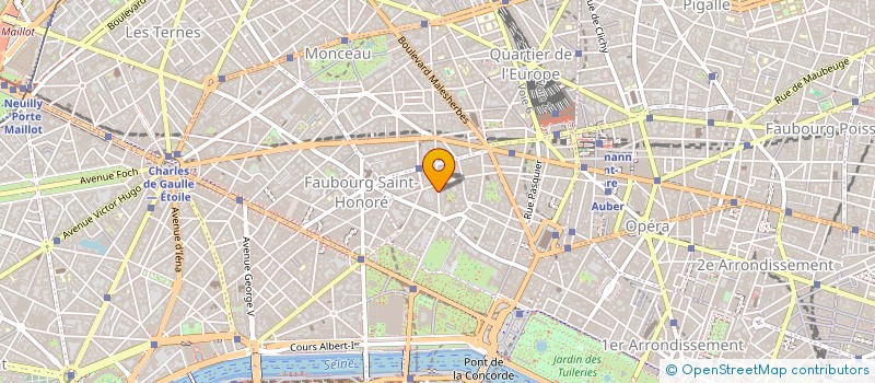 localisation de l'entreprise LE COMPTOIR DU 19 MIROMESNIL  PARIS