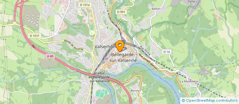 localisation de l'entreprise LE COMPTOIR DU BOUCHER à VALSERHONE