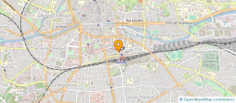 localisation de l'entreprise LE COMPTOIR DU BOULANGER à RENNES