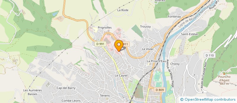 localisation de l'entreprise LE COMPTOIR DU CRES à MILLAU
