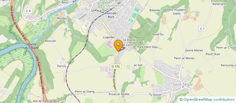 localisation de l'entreprise LE COMPTOIR DU CUIR à PONT-DE-BUIS-LES-QUIMERC'H