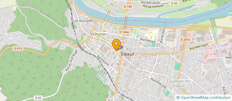 localisation de l'entreprise LE COMPTOIR DU FRUIT  ELBEUF