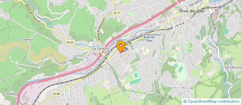 localisation de l'entreprise LE COMPTOIR DU GRAND PONT  RIVE-DE-GIER