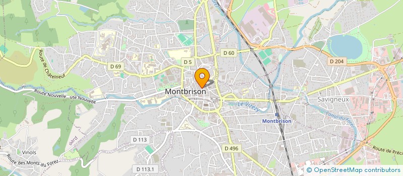 localisation de l'entreprise LE COMPTOIR DU JEU  MONTBRISON