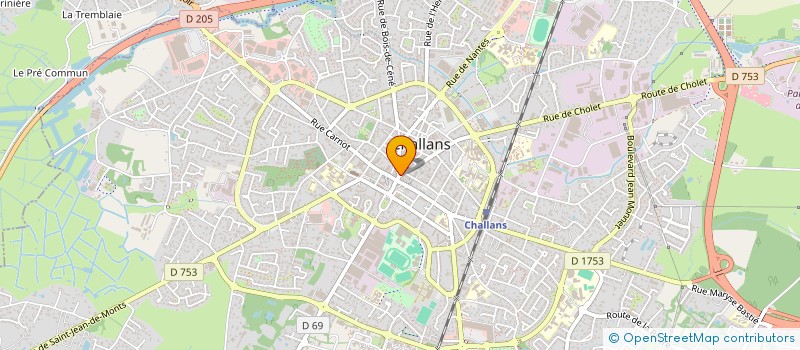 localisation de l'entreprise LE COMPTOIR DU MARAIS à CHALLANS