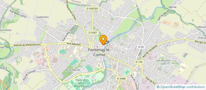 localisation de l'entreprise LE COMPTOIR DU MARAIS POITEVIN à FONTENAY-LE-COMTE