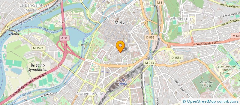 localisation de l'entreprise LE COMPTOIR DU MEUBLE EN KIT à METZ