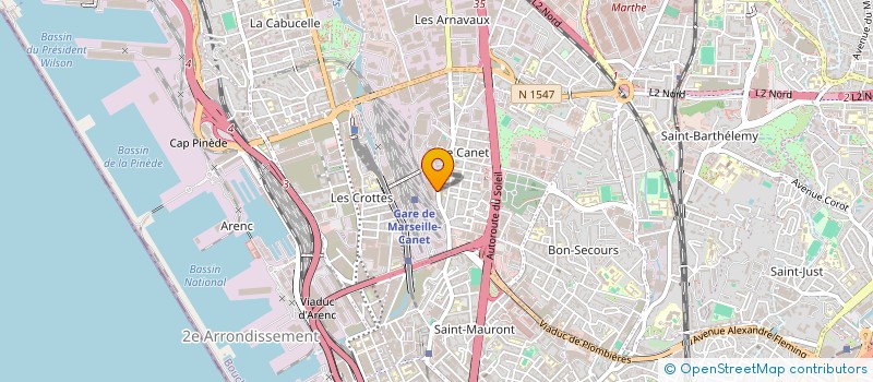 localisation de l'entreprise LE COMPTOIR DU MEUBLE SARL à MARSEILLE