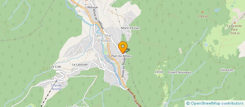 localisation de l'entreprise LE COMPTOIR DU MIEL  SAINT JEAN D'AULPS