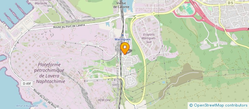 localisation de l'entreprise LE COMPTOIR DU PAIN  MARTIGUES