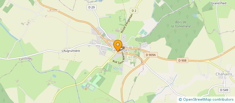 localisation de l'entreprise LE COMPTOIR DU PARC à CARROUGES