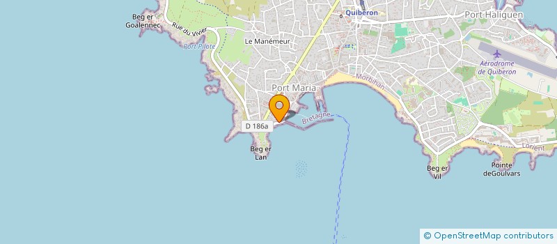 localisation de l'entreprise LE COMPTOIR DU PECHEUR DU MORBIHAN à QUIBERON