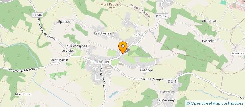 localisation de l'entreprise LE COMPTOIR EQUESTRE à SERMERIEU