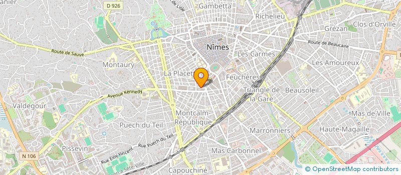 localisation de l'entreprise LE COMPTOIR FONCIER DU MIDI  NIMES