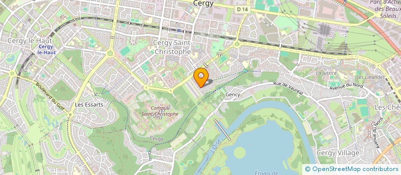 localisation de l'entreprise LE COMPTOIR GAULOIS à CERGY