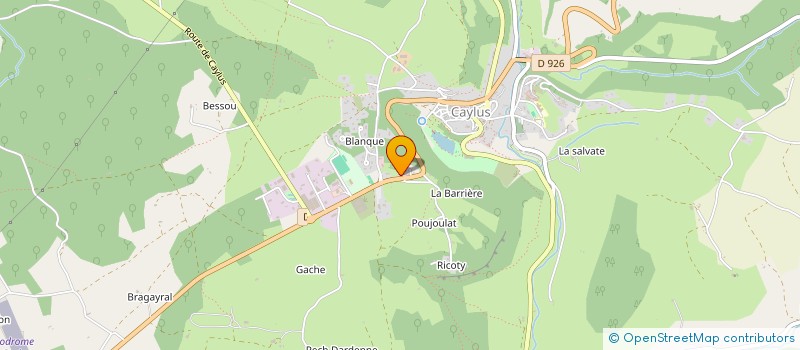 localisation de l'entreprise LE COMPTOIR MATERIAUX ET ENERGIES à CAYLUS