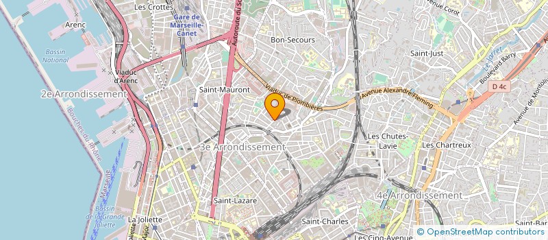 localisation de l'entreprise LE COMPTOIR PLATE FORME SCES COMMUNICANT à MARSEILLE