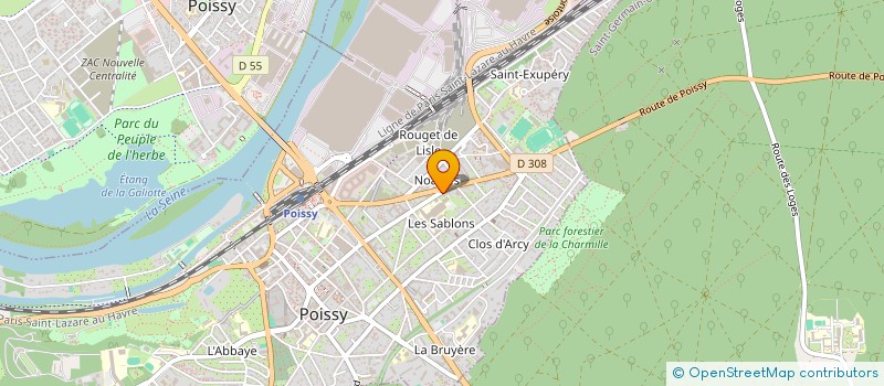localisation de l'entreprise LE COMPTOIR PORTUGAIS POISSY à POISSY