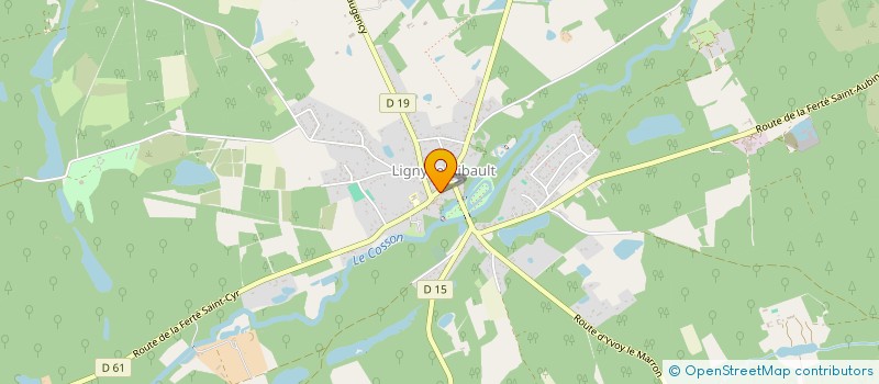 localisation de l'entreprise LE COMPTOIR SOLOGNOT à LIGNY-LE-RIBAULT