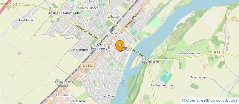 localisation de l'entreprise LE COMPTOIR THES ET CAFES ET COMPAGNIE à BEAUGENCY