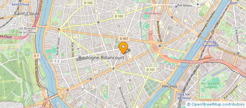 localisation de l'entreprise LE COMPTOIR UNIVERSITAIRE à BOULOGNE-BILLANCOURT