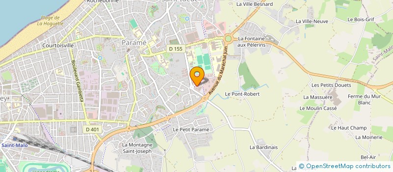 localisation de l'entreprise LE COMPTOIR VINS ET BIERES  SAINT-MALO