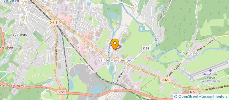 localisation de l'entreprise LE COMPTOIR VOSGIEN PEINTUR PAPIER PEINT  SAINTE-MARGUERITE