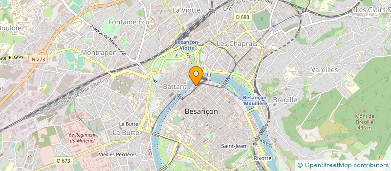localisation de l'entreprise LE COMTOIS à BESANCON