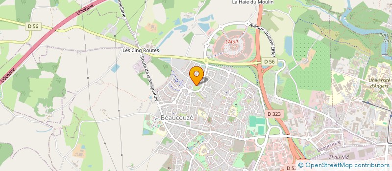 localisation de l'entreprise LE CONCEPT STORE  BEAUCOUZE