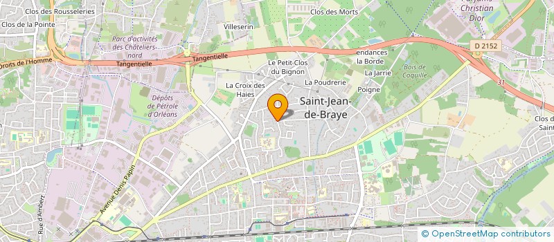 localisation de l'entreprise LE CONCERT DES DAMES à SAINT-JEAN-DE-BRAYE