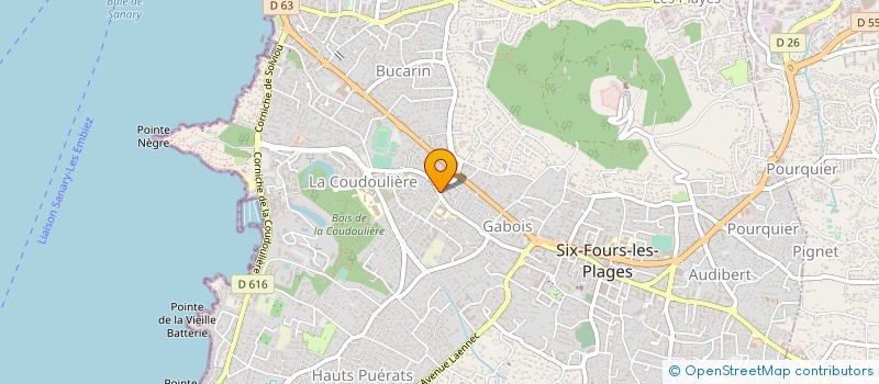 localisation de l'entreprise LE CONCORDE à SIX-FOURS-LES-PLAGES