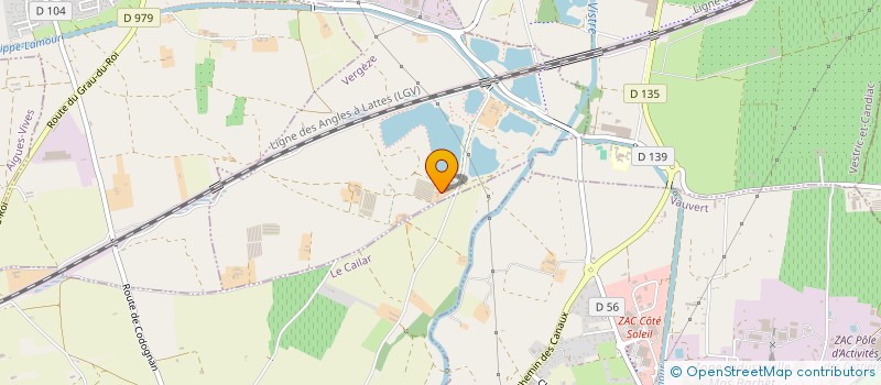 localisation de l'entreprise LE CONCORDE  VERGEZE