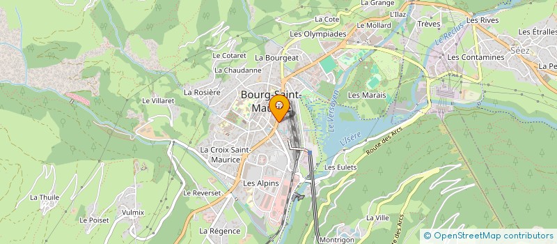 localisation de l'entreprise LE CONCORDE  BOURG-SAINT-MAURICE