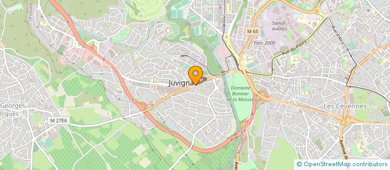 localisation de l'entreprise LE CONDOR  JUVIGNAC