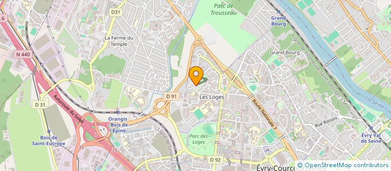 localisation de l'entreprise LE CONDOR à EVRY-COURCOURONNES