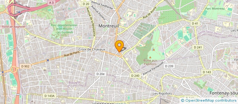 localisation de l'entreprise LE CONDORCET à MONTREUIL
