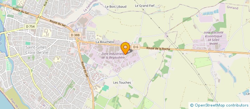 localisation de l'entreprise LE CONFISEUR DE LA MER  SAINT-GILLES-CROIX-DE-VIE