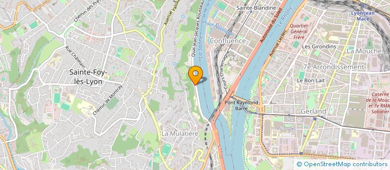 localisation de l'entreprise LE CONFLUENT à LA MULATIERE