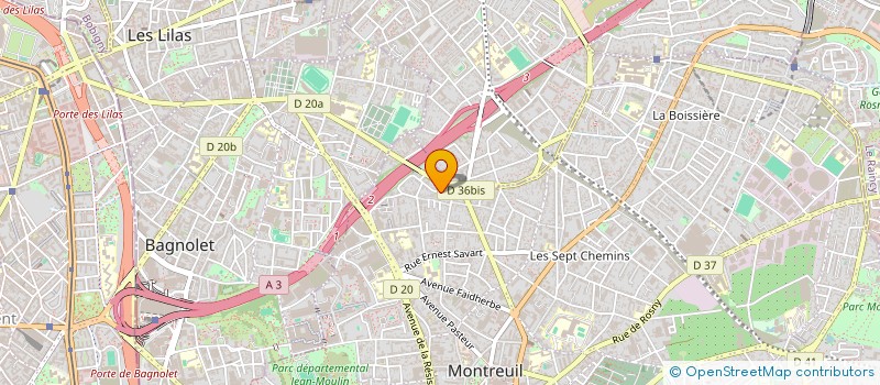 localisation de l'entreprise LE CONFLUENT à MONTREUIL
