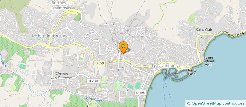 localisation de l'entreprise LE CONFORT SANITAIRE à LE LAVANDOU