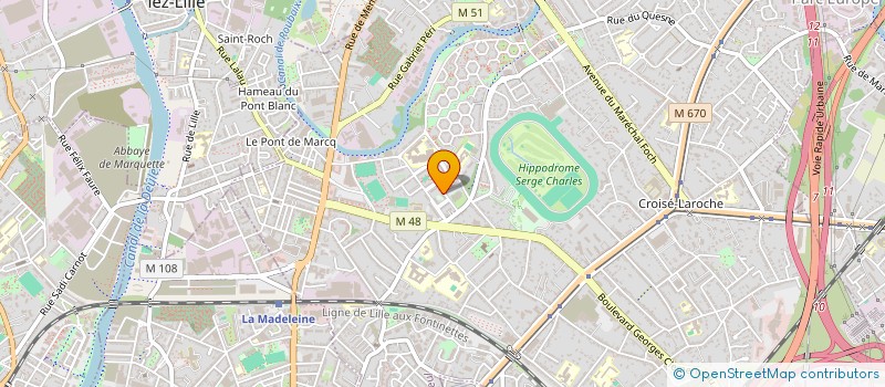 localisation de l'entreprise LE CONSEIL CITOYEN DU QUARTIER DE LA BRIQUETERIE à MARCQ-EN-BARŒUL