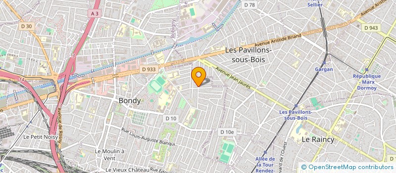 localisation de l'entreprise LE CONSERVATOIRE  BONDY