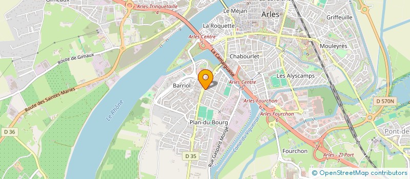 localisation de l'entreprise LE CONSTANTIN à ARLES